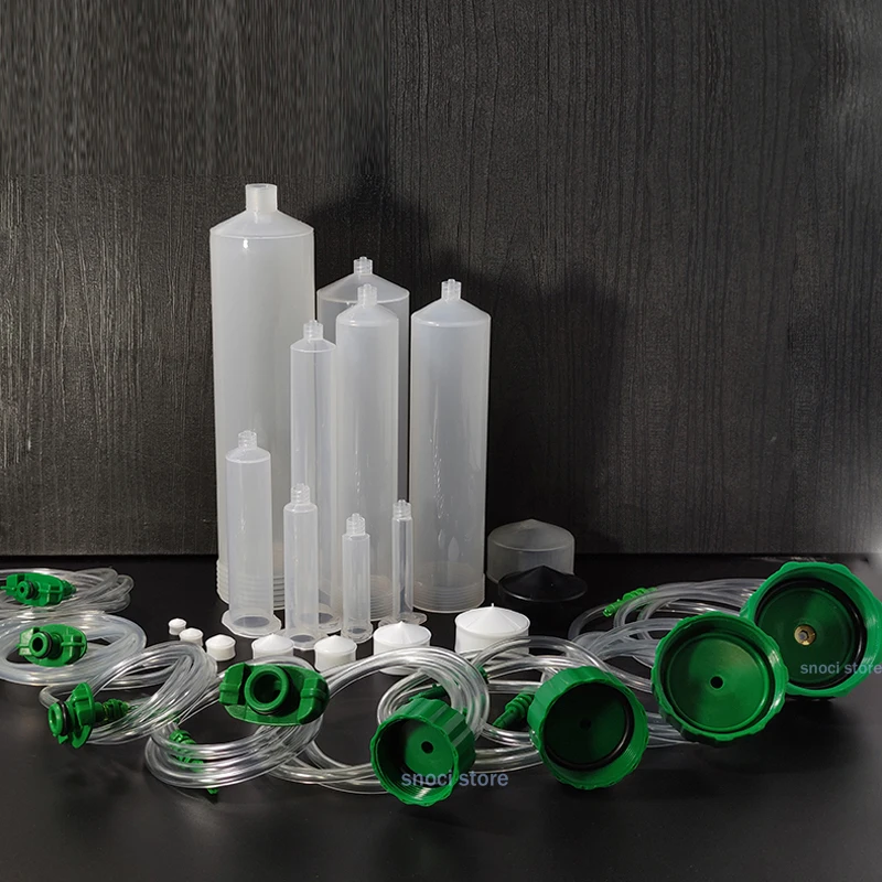 Distributeur d'adhésif de colle, Tube d'air 3CC 5CC 10CC 30CC 55CC, adaptateur de connecteur de seringues pour diverses spécifications industrielles