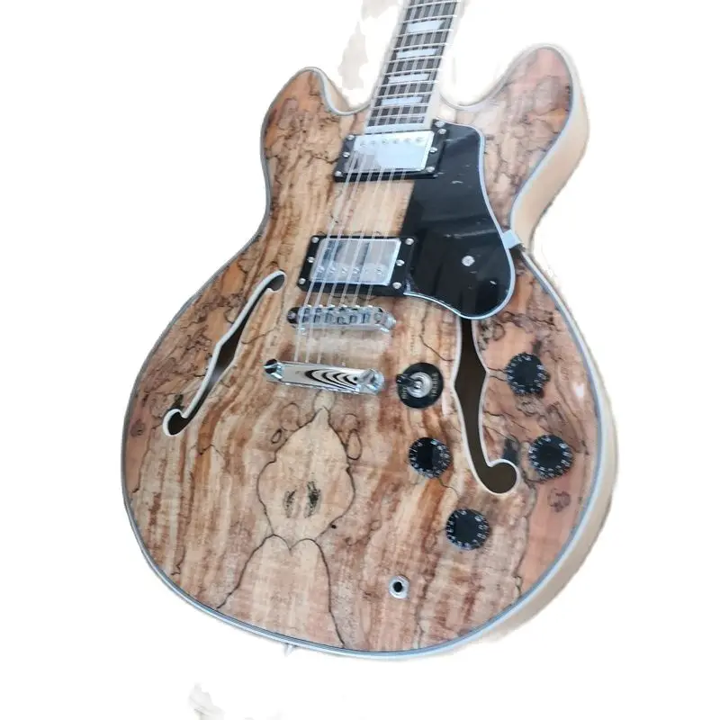 

Maple Veneer Hollow 6 String Electric Guitar, Fast Playing, Easy Weight, Light Orders, Immediate Delivery