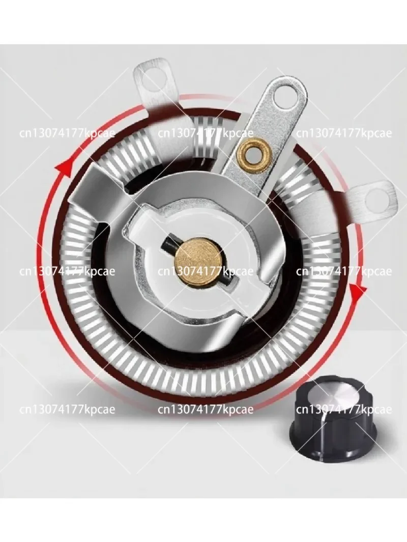 High-Power Disk Adjustable Resistor Sliding Rheostat Variable Disc 25W 50W 100W for Electronics Component Market