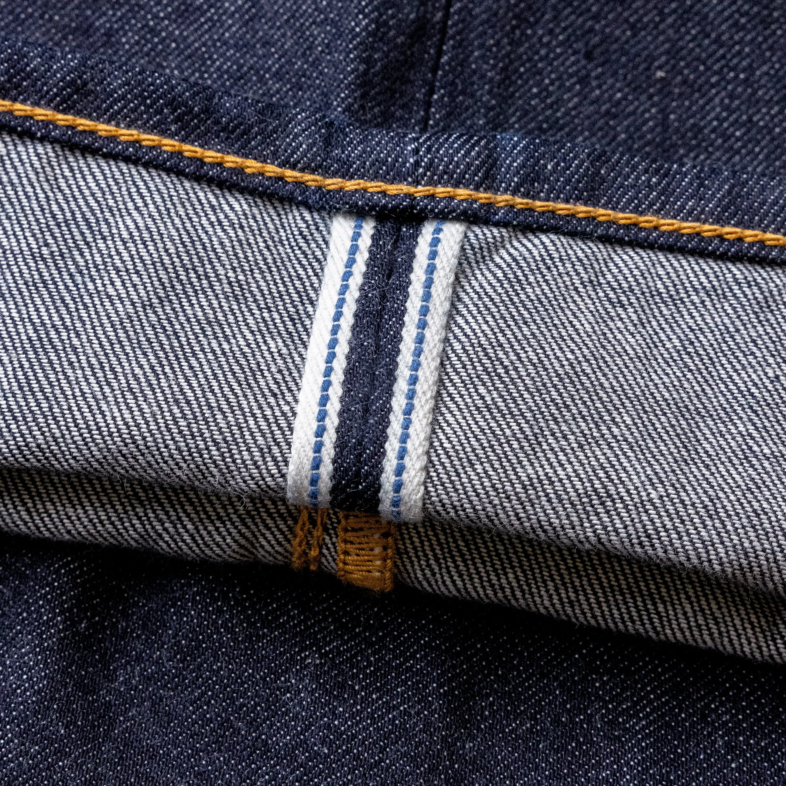 SD107-0002 Red Tornado Indigo Selvage Pantaloni lavati da 12 once Jean in denim grezzo con cerniera sanforizzata