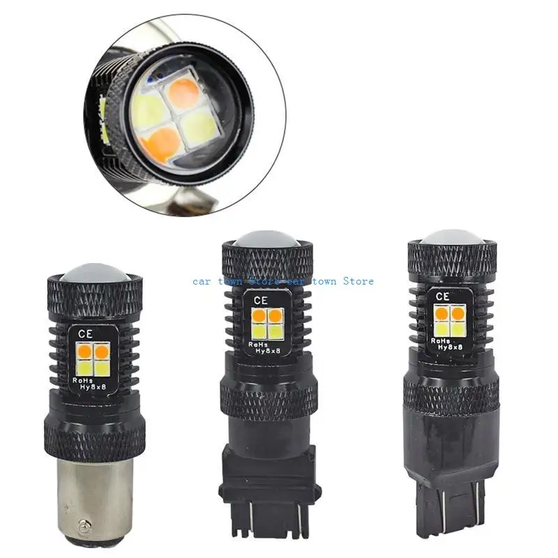 

RXJE for Cars Lighting 16SMD LED Turn Lights Bulb 1157 3157 7443 3030