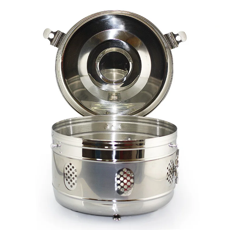 Surgical Instruments Stainless Steel Sterilization Drum professional Sterilization Container 30cm