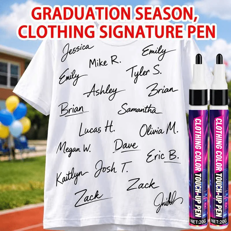 Fabric Marker Pen, Repair Faded Garments, for T‑shirts, Jeans, Hoodies & Leather Jackets, Permanent Textile Paint Pen