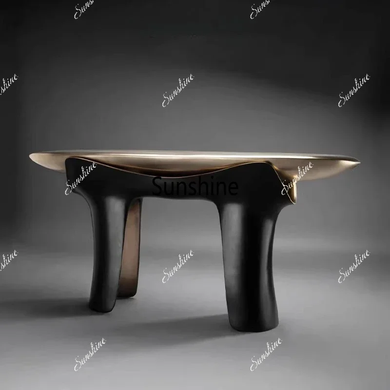 Modern entrance entrance table Hotel villa living room High-end art decoration table*/