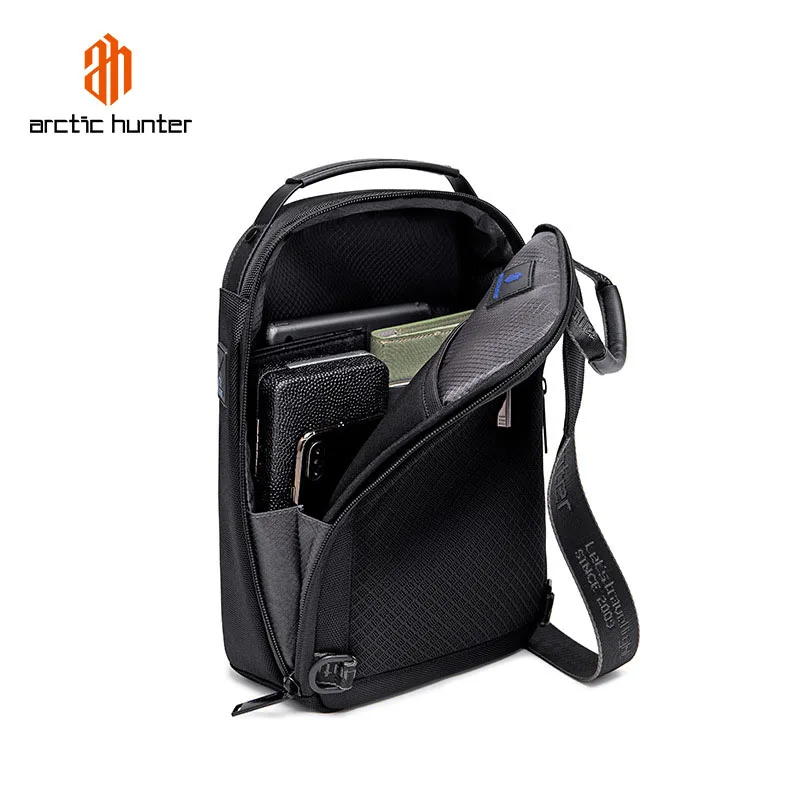 ARCTIC HUNTER New Men Outdoor Travel Bag Multi Functional Crossbody Bag Leisure Entertainment Chest Bag Riding Hiking Strap Bag