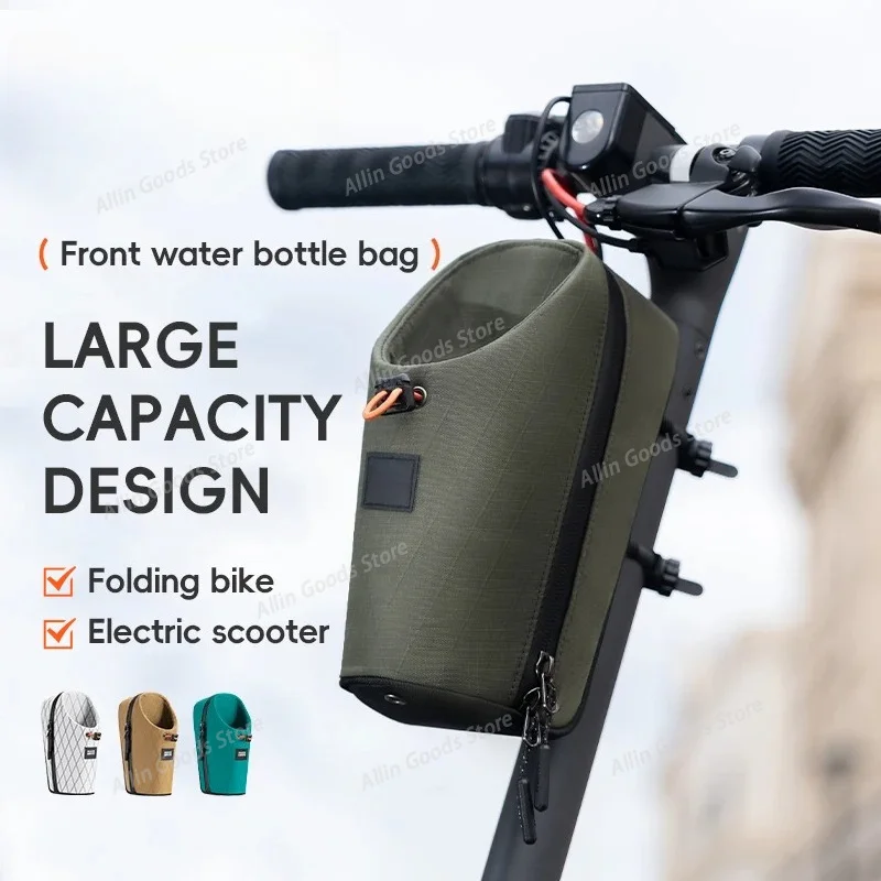 Fashion Foldable Water Bottle Pouch Bicycle Frame Storage Bag For Brompton Bike Electric Scooter Tool Carry