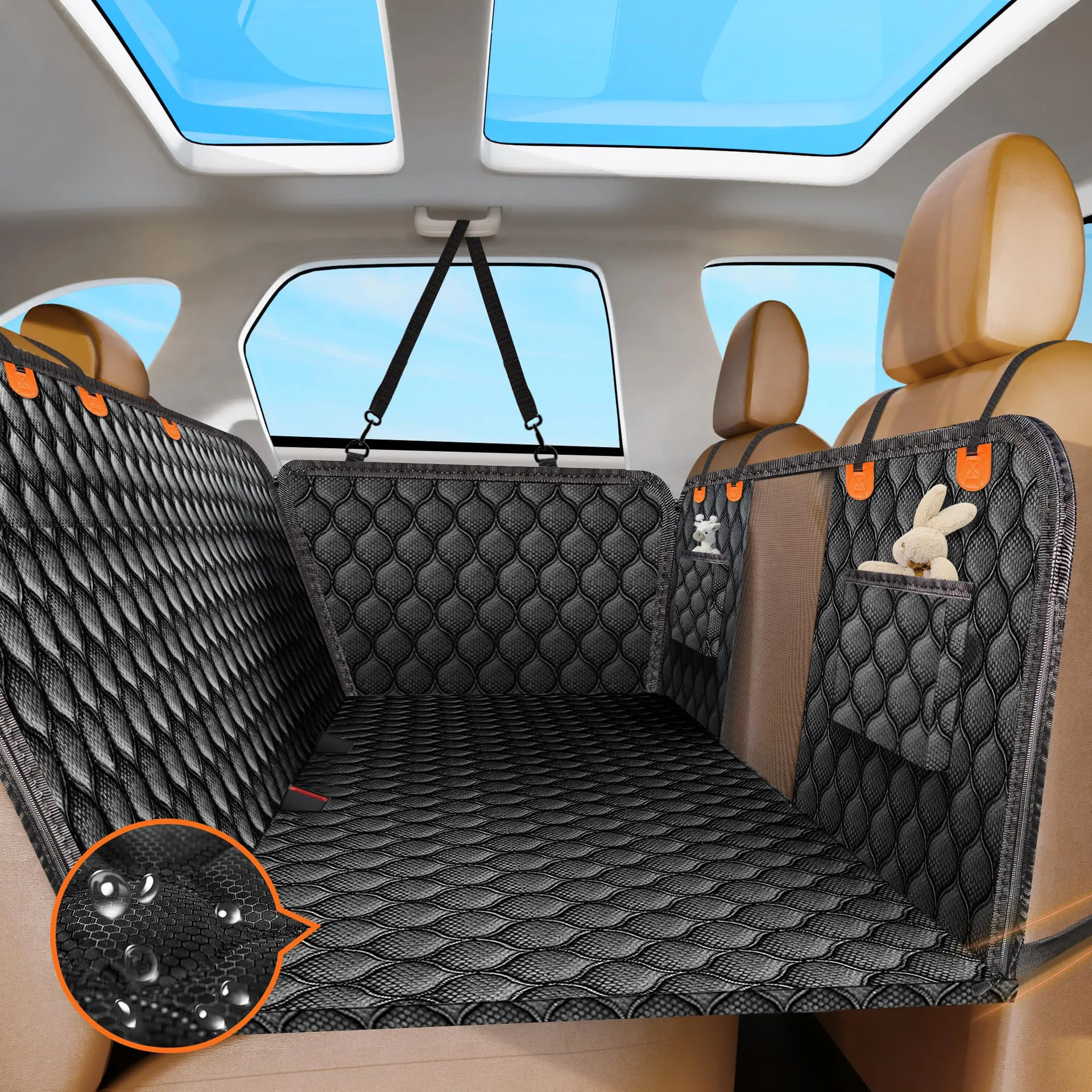 Dog Car Seat Cover Waterproof Back Seat - Funda protectora para asiento de coche