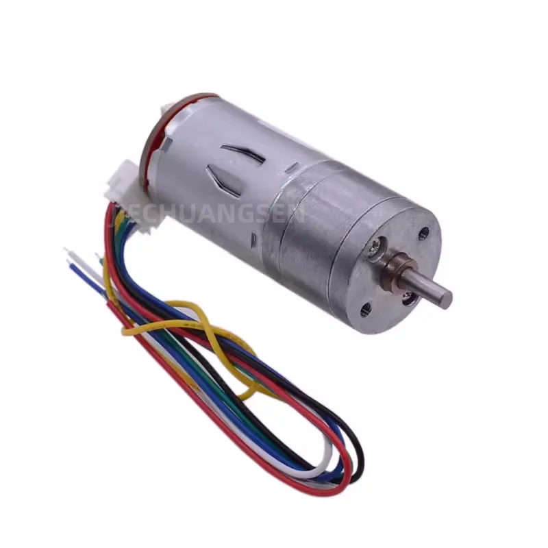 JGA25-370 DC Deceleration Motor 12V24V High Power High Torque Balance Car Motor Madamedium Speed Measuring Encoder Motor