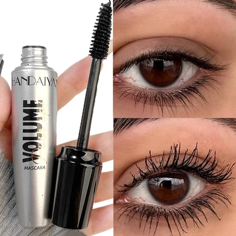 Smooth Non-caking Black Mascara Long Lasting Natural Thick Quick Drying Non-blooming Mascaras Eyelash Extension Makeup Cosmetics