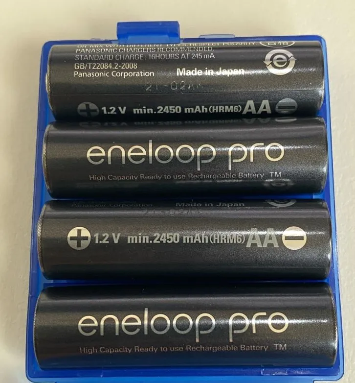 2-4pce Eneloop Pro AA high capacity NiMH battery  3hcca rechargeable battery low self discharge  4hcca