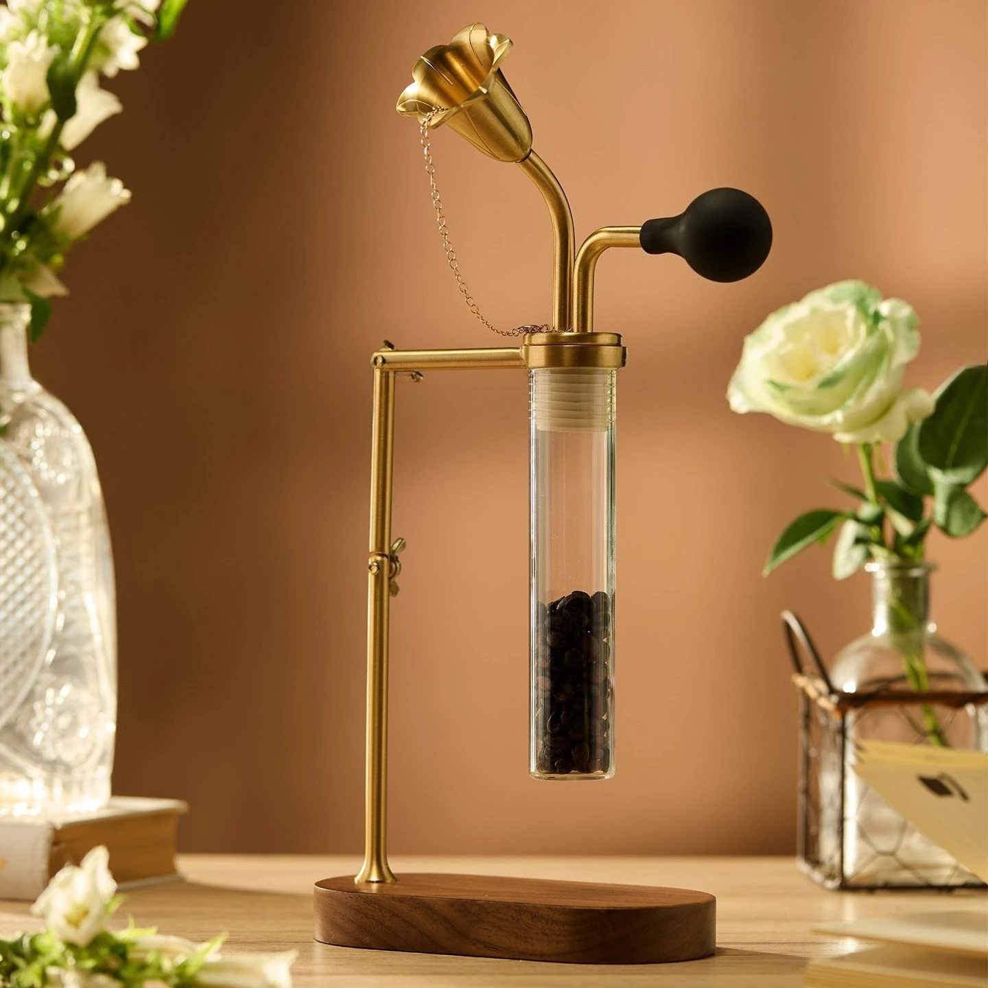 Portable Glass Scent Detector Liquor Tea Sniff Device Coffee Bean Perfume SPA Oil Aroma Evaluation Vessel