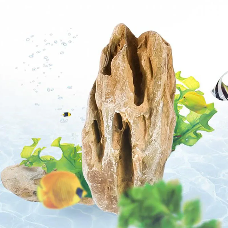 250g 500g 1000g Natural Aquarium Decor Stone Rockery Landscaping Fish Tank Microporous Stone Good for Plants Growth