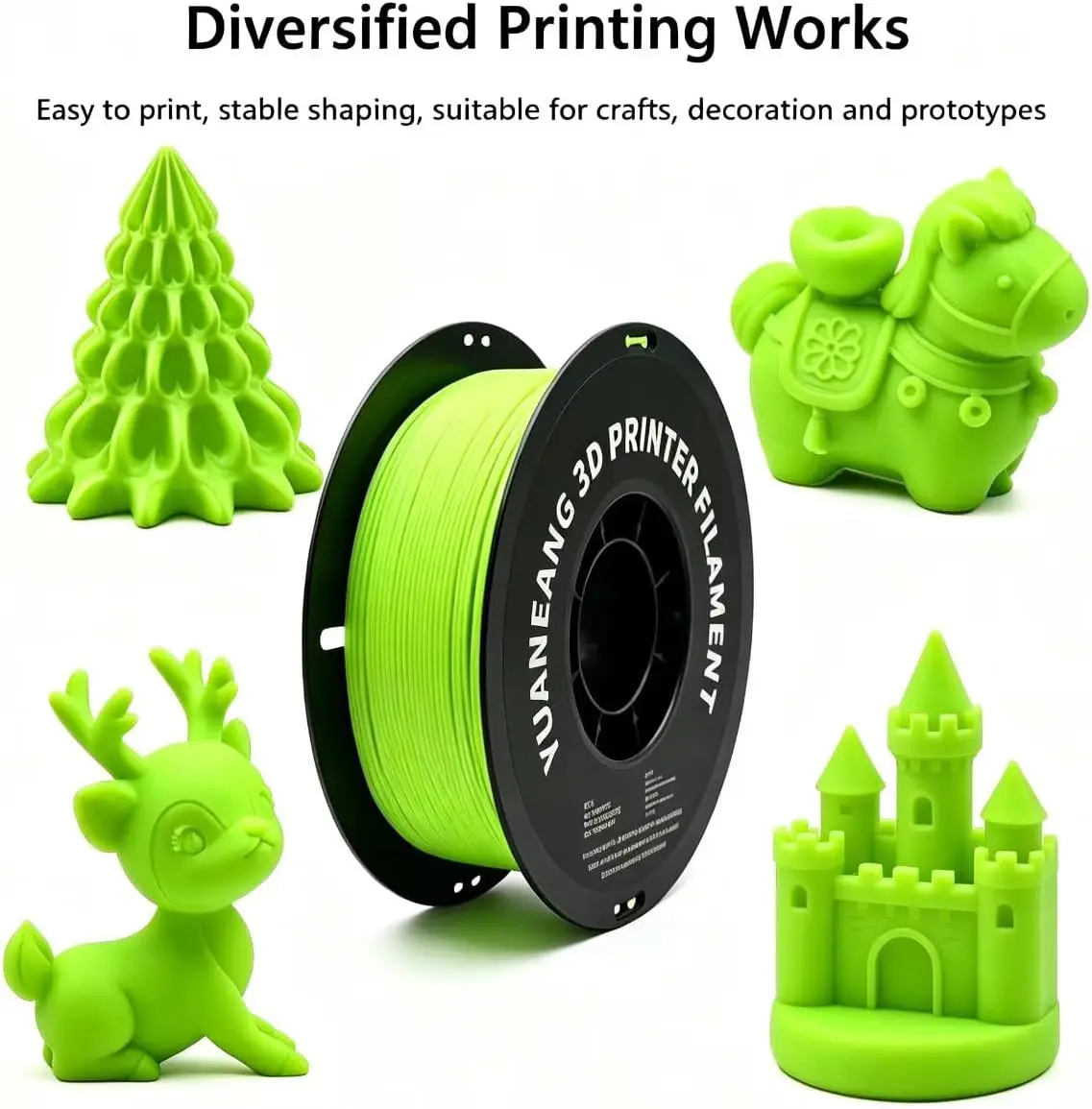 PETG 3D Printer Filament 175mm 16 Color Set Strong Durable Heat Resistant Low Warp Smooth Finish Ideal Functional Parts Engineer