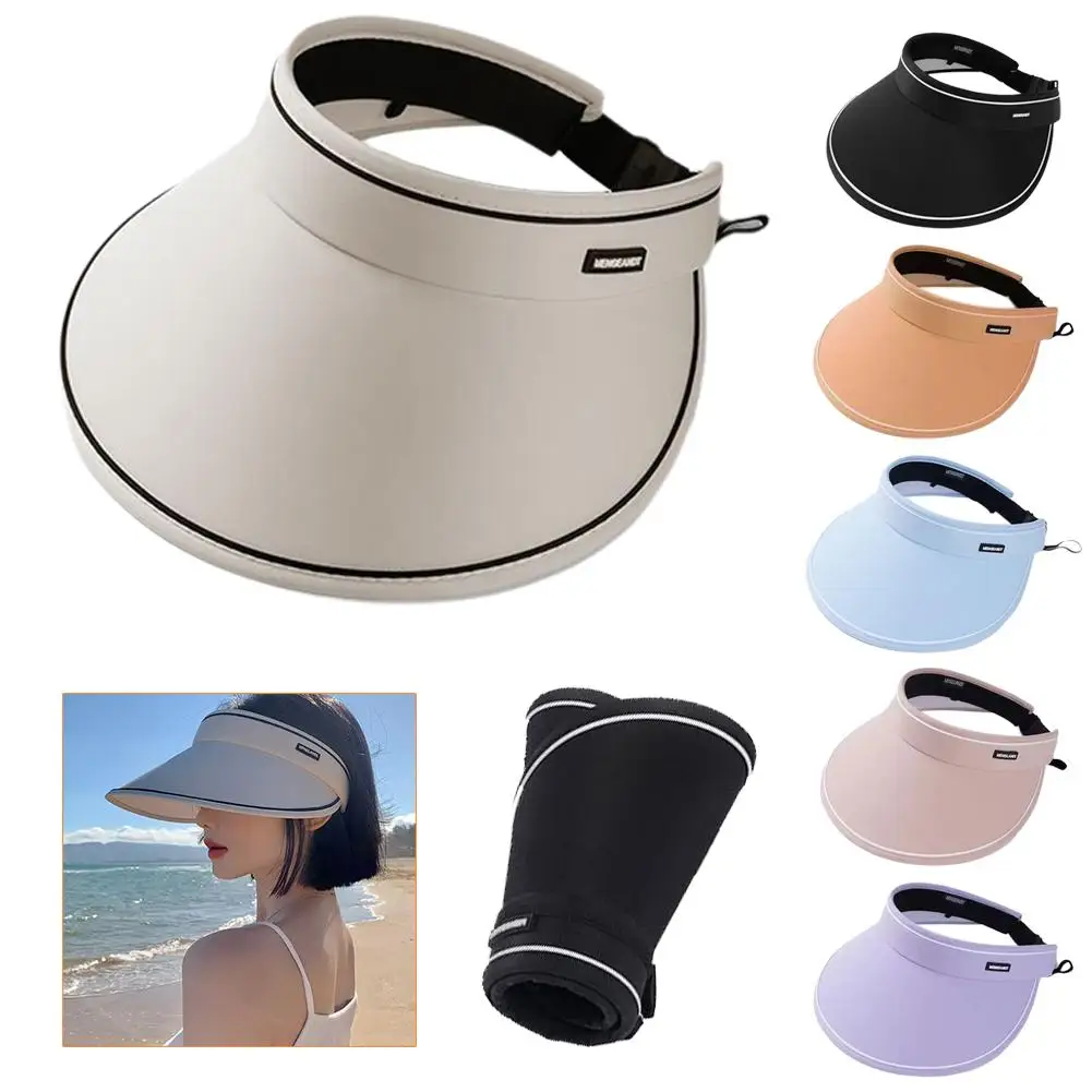 New Summer Empty Sun Hat Women's Casual Adjustable Visor Outdoor Trip Girls Casquette Cap Boy Beach Sun Sea Caps F4W2