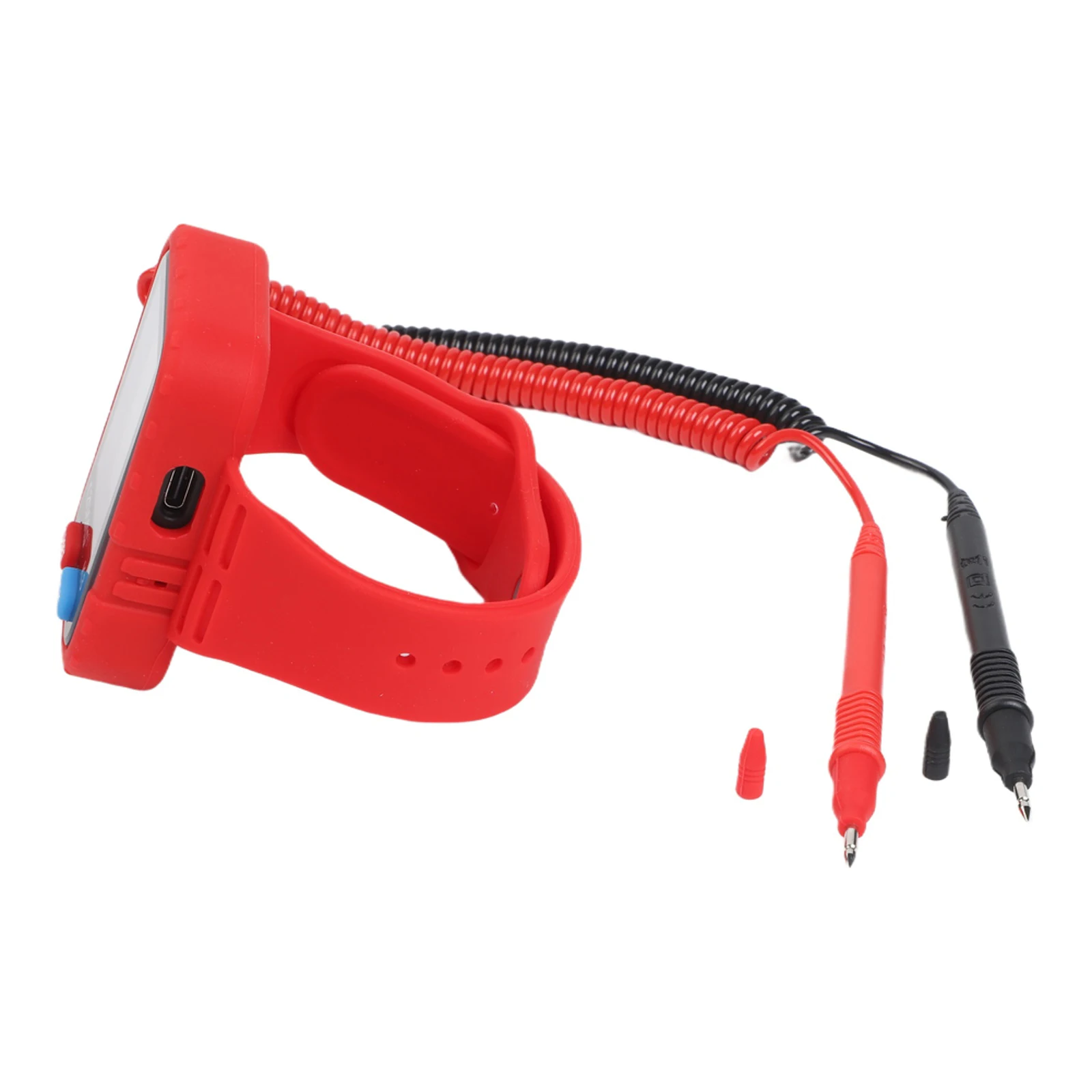 Digital Wrist Multimeter K8 For Auto Ranging NCV Tester AC DC Voltage Resistance Capacitance Frequency Temperature ABS Red