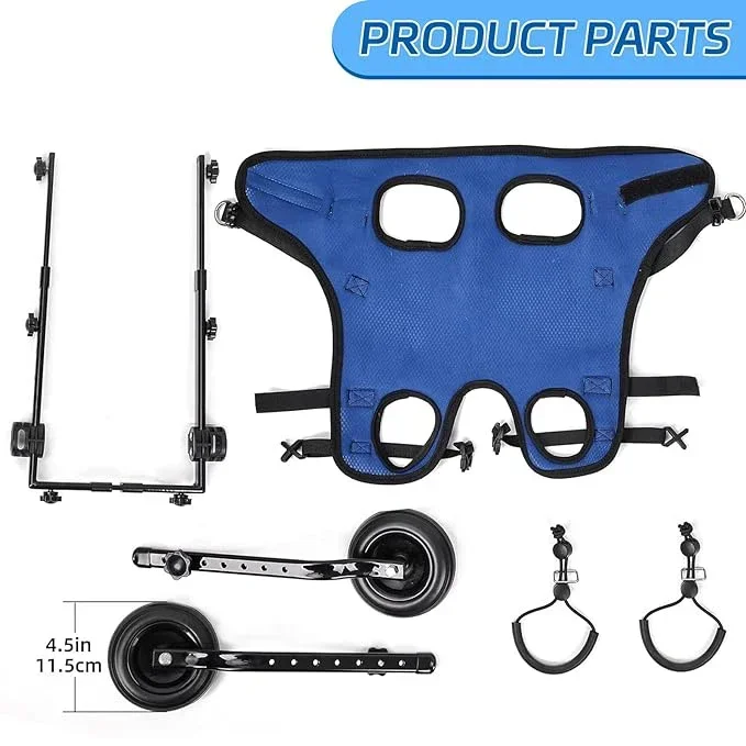 حار قابل للتعديل الكلب كرسي متحرك الحيوانات الأليفة التنقل المعونة للحيوانات الأليفة الصغيرة مع الساقين الخلفية الكلب الخلفي الساق عربة الحيوانات الأليفة/الكلب المتحركة #5
