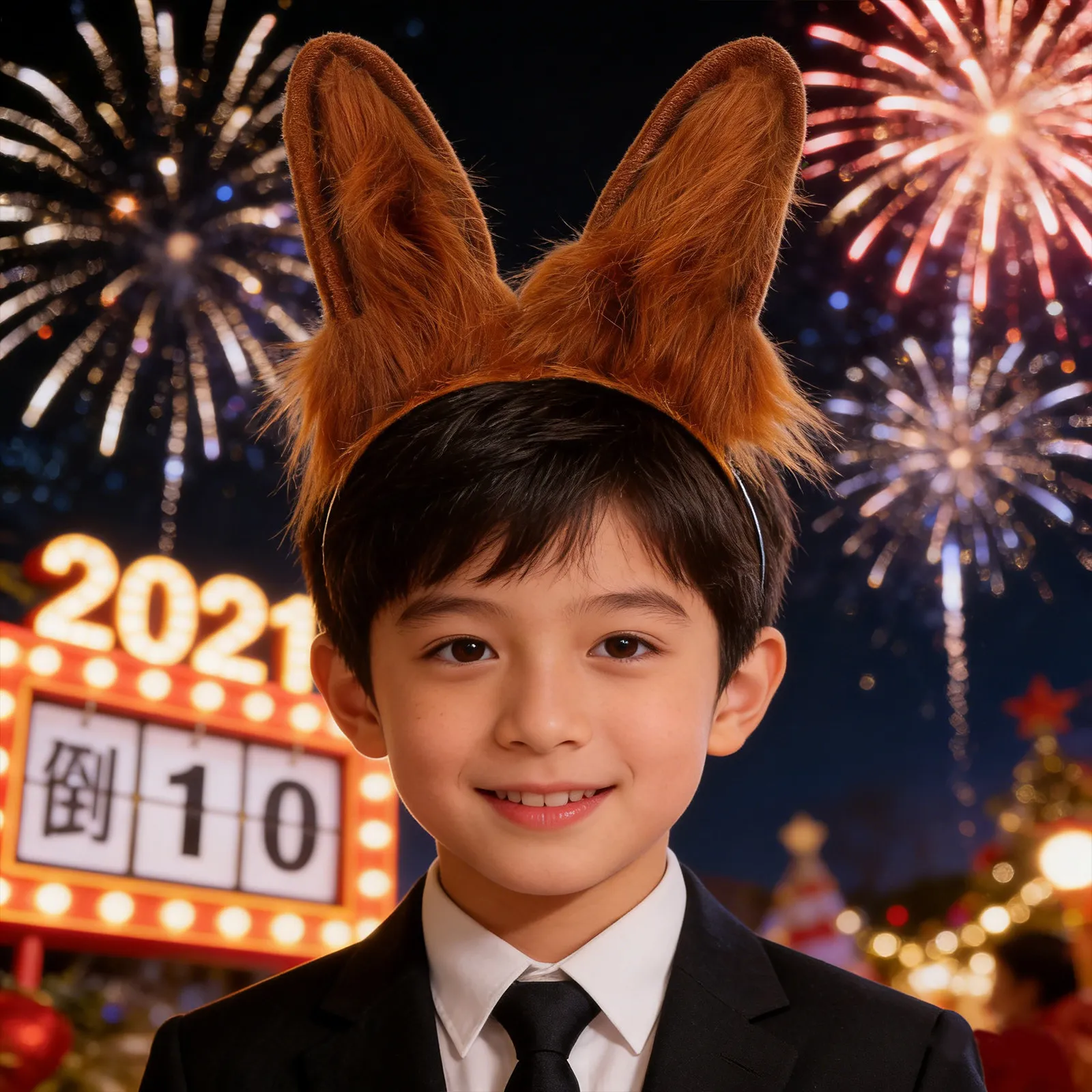 

Dog Ears Headband Soft Black Puppy Animal Ear Hairband Cosplay Halloween Party Costume Accessory Foldable Adjustable Headwear