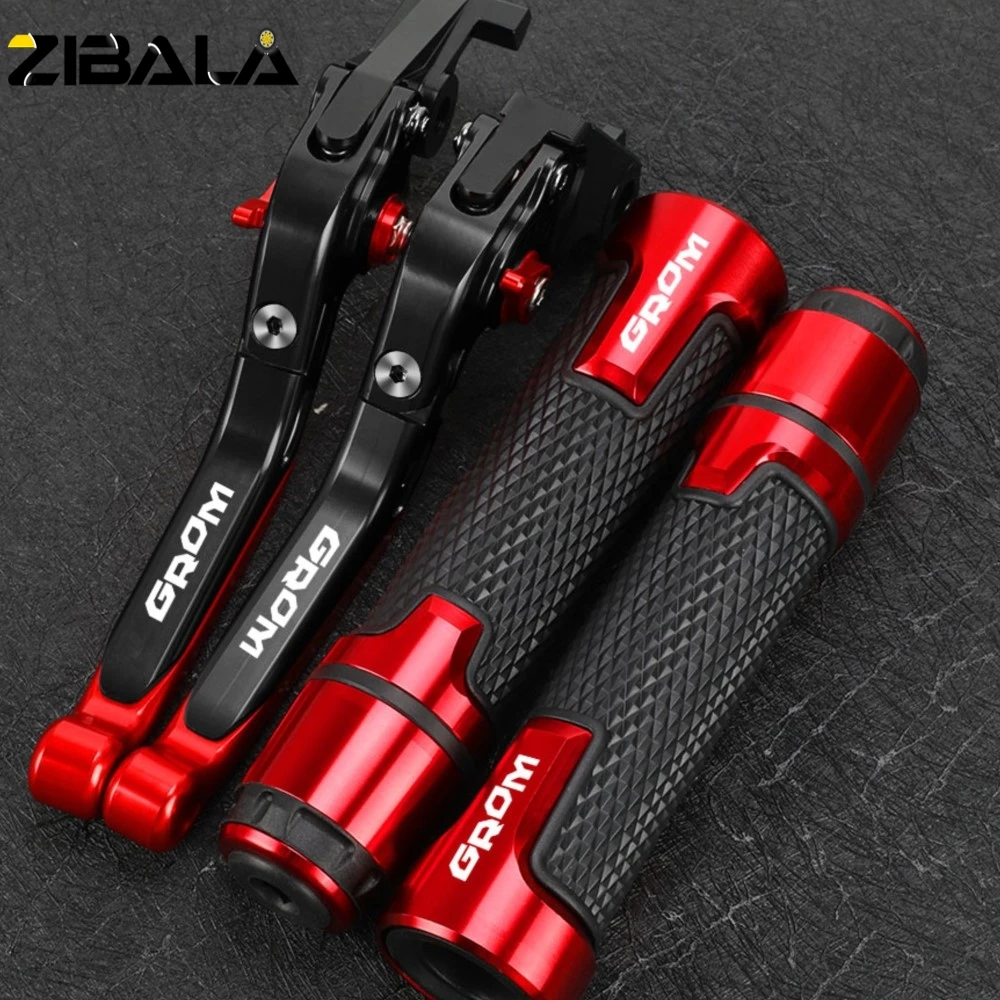 

Motorcycle Accessories Extendable Brake Clutch Levers Handlebar Grip Handles bar Hand Grips FOR HONDA GROM MSX125 2014-2023 2022