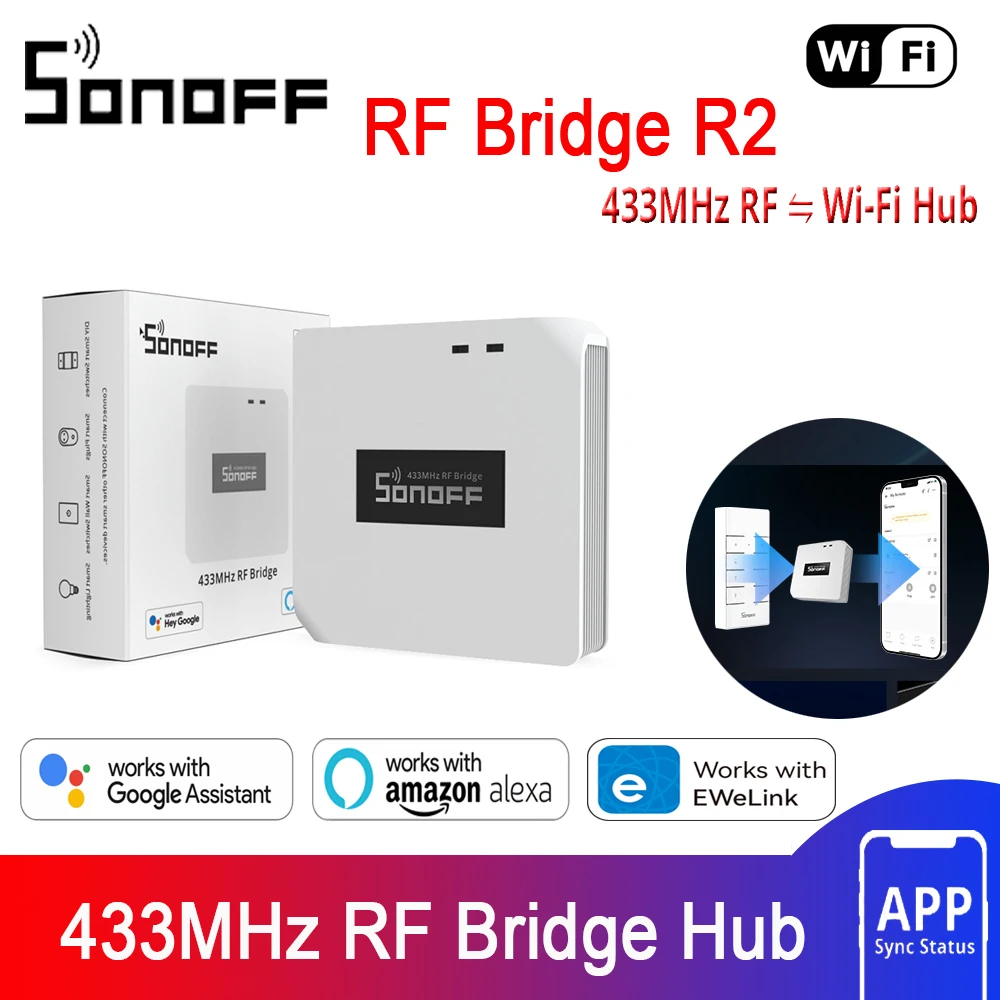 

SONOFF RF Bridge R2 433 МГц с поддержкой шума RF PIR3 датчик движения DW2 RF система сигнализации дверей и окон для умного дома