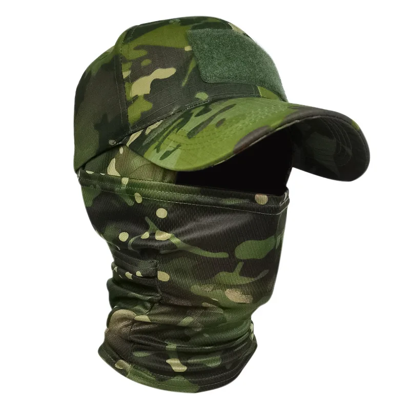 

Camouflage baseball cap visor Outdoor hiking hunting fishing duck tongue tactical military fan baseball cap American green