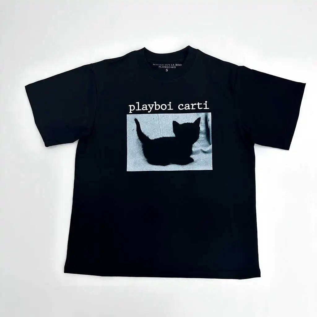 

Футболка KK Whole Lotta Red Black с коротким рукавом, молодежная, модная, дышащая, хлопковая, летняя, повседневная, с круглым вырезом