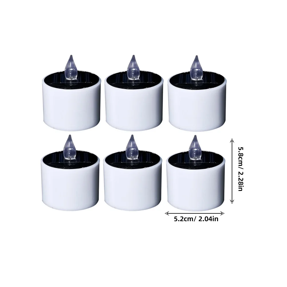

Solar LED Candles Flickering Flameless Lights Outdoor Indoor Waterproof Tealight Decorations LED Electronic Candles for Home