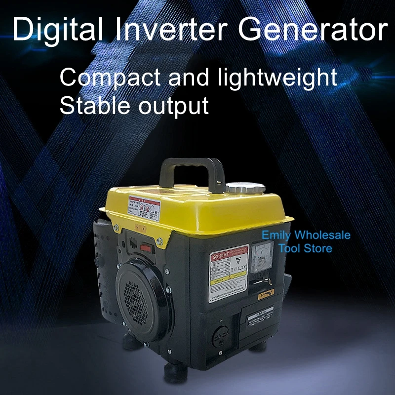 1kw 220V mute manual generator direct send micro home small mini portable portable handheld inverter generator