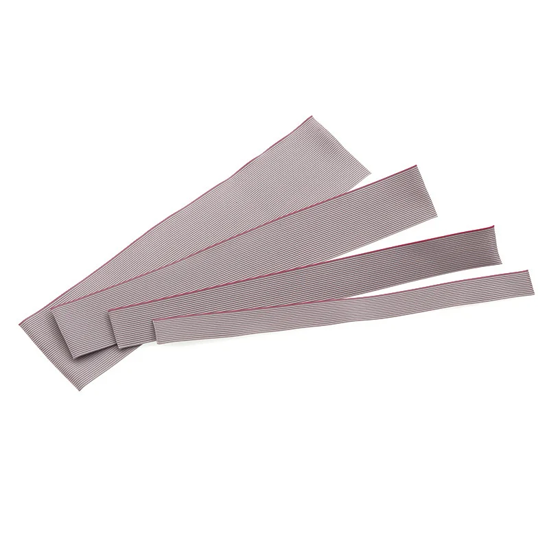 1Meter 0.635mm Pitch 10/12/14/16/20/26/30/34/40/50/60 Pin Wire Grey Flat Ribbon Cable 2651 28 AWG For 1.27mm IDC FC Connector
