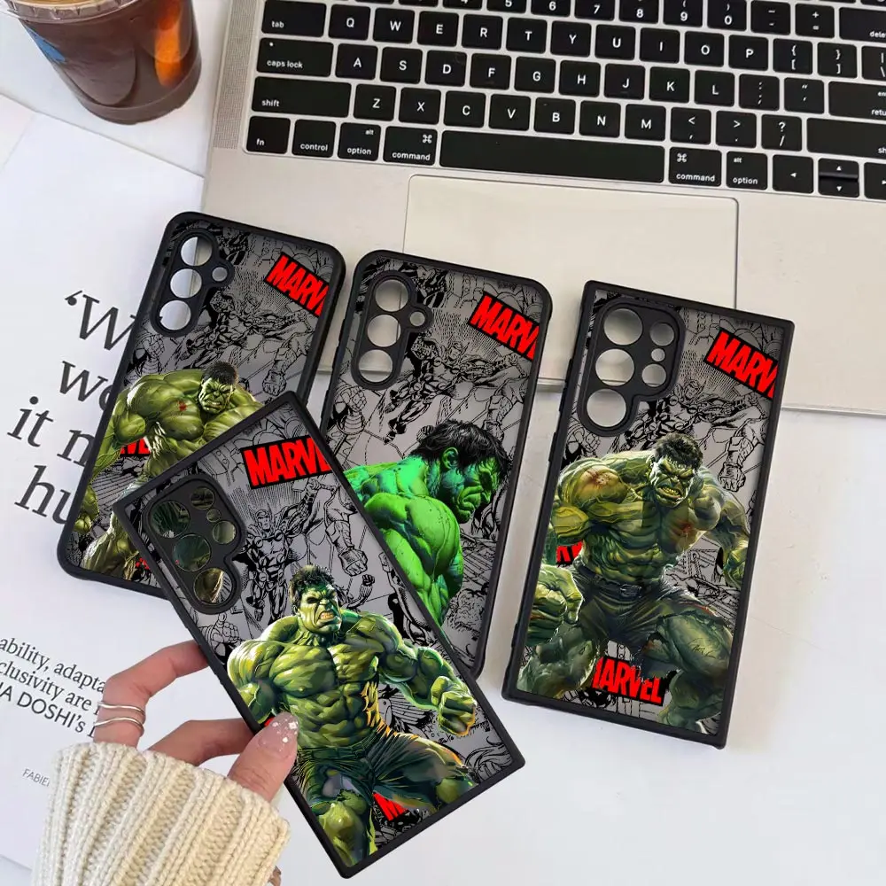 

Marvel The Avengers The Hulk Phone Case For Redmi Note 14 13 12 12s 11 10 9 9t Pro Plus 4G 5G Copue Transparent Mtte Cover Funda