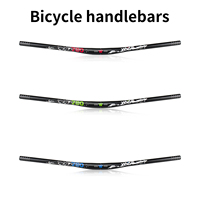 Mountain Bike Handlebars 31.8MM Diameter High-Rise Handlebar with Matte Surface 720MM 780MM Length Aluminum Alloy Handlebar