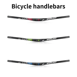 Mountain Bike Handlebars 31.8MM Diameter High-Rise Handlebar with Matte Surface 720MM 780MM Length Aluminum Alloy Handlebar