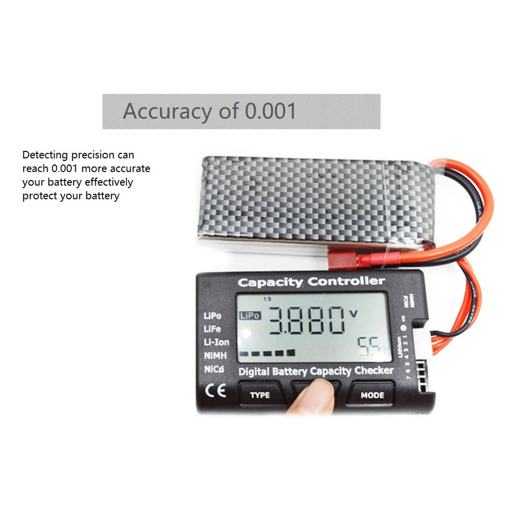 ABIY Battery Balancer Capacity Controller Tester CellMeter-7 LiPo LiFe Li-Fe Li-Ion NiMH Nicd Digital Checker