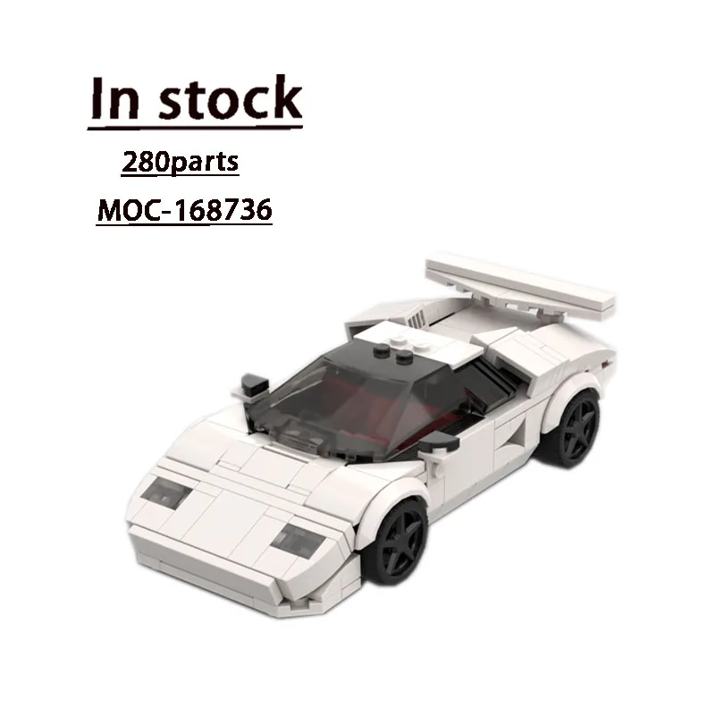

MOC- 168736 Белый новый стиль, обновленный суперкар, модель строительного блока, 280 деталей, строительные блоки для взрослых и детей на день рождения, игрушка в подарок