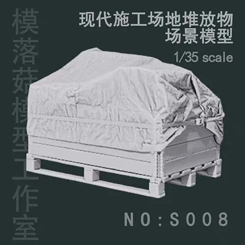 1/35  Resin model scene accessories self-assembled and colored (construction site stacking materials)  S008