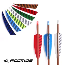 Natural Feather Fletching Arrows for Hunting Arrow, ACCMOS Archery, Turkey Feather, DIY, Right Wings, 4 Inch, 5 Inch