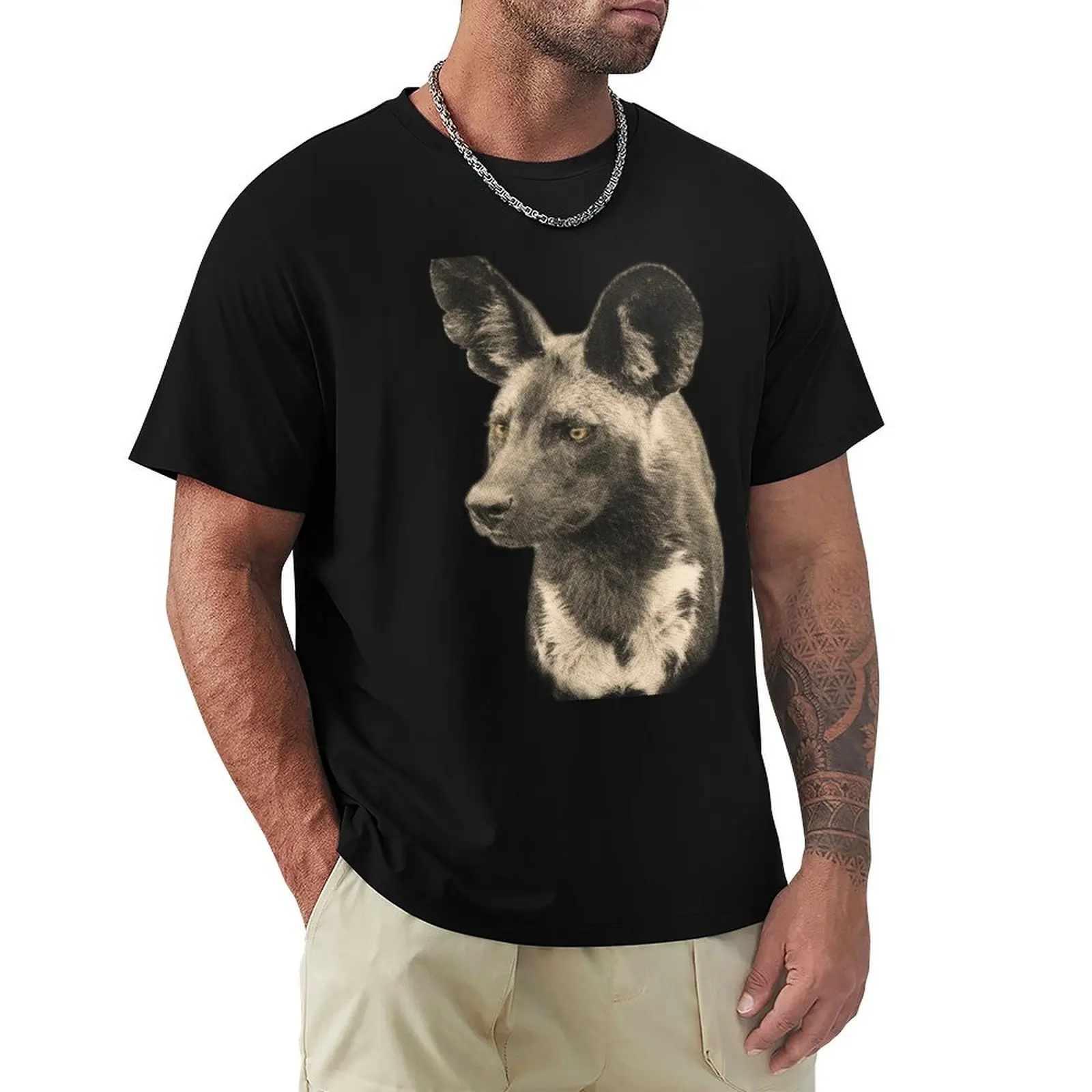 African Painted Dog T-Shirt shirts graphic tee summer tops essential t shirt oversizeds t shirt for men