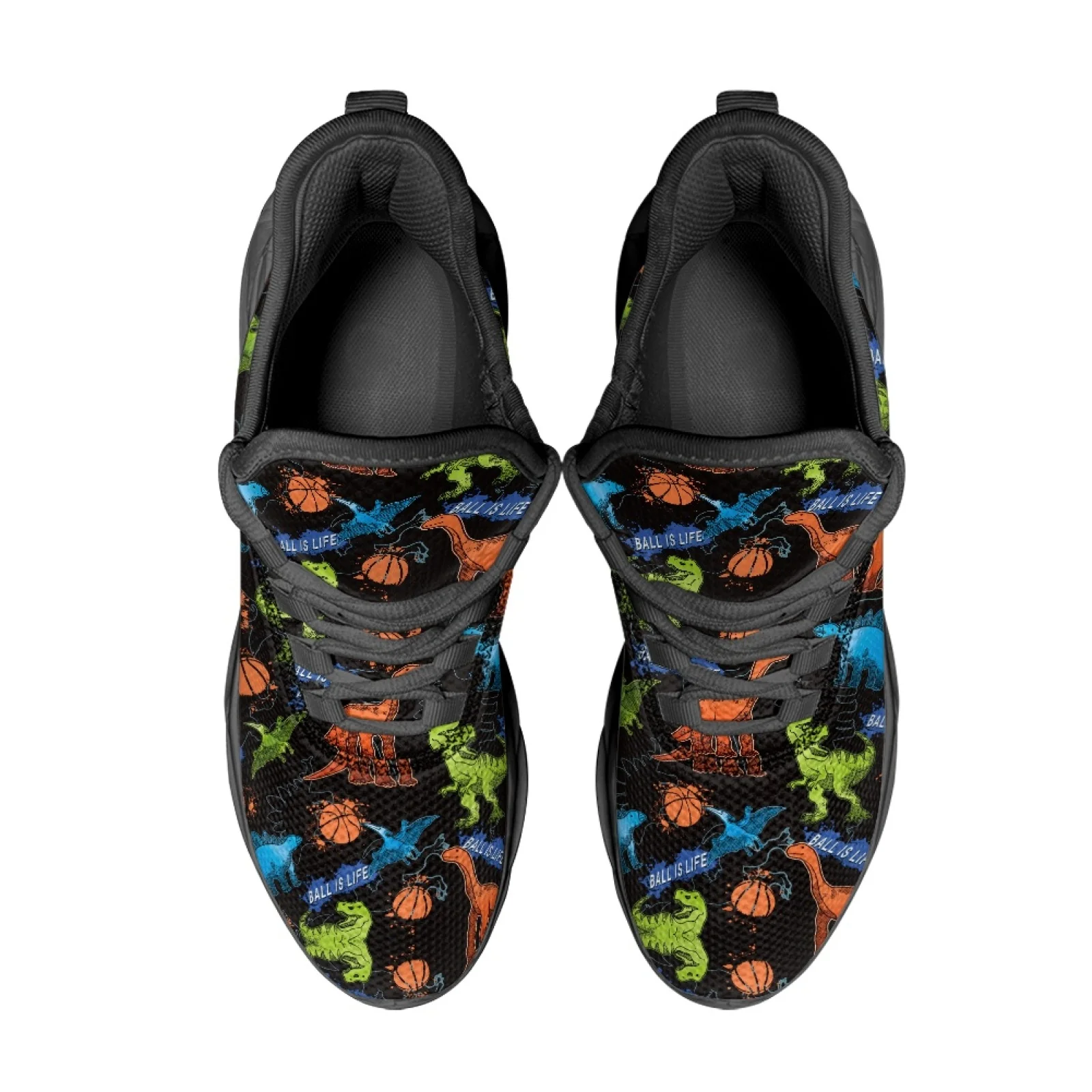 PENSTROLL Dinosaur Basketball Mens Running Shoes Mesh & EVA Athletic Sneakers Casual Men's Fashion Sneakers for Walking