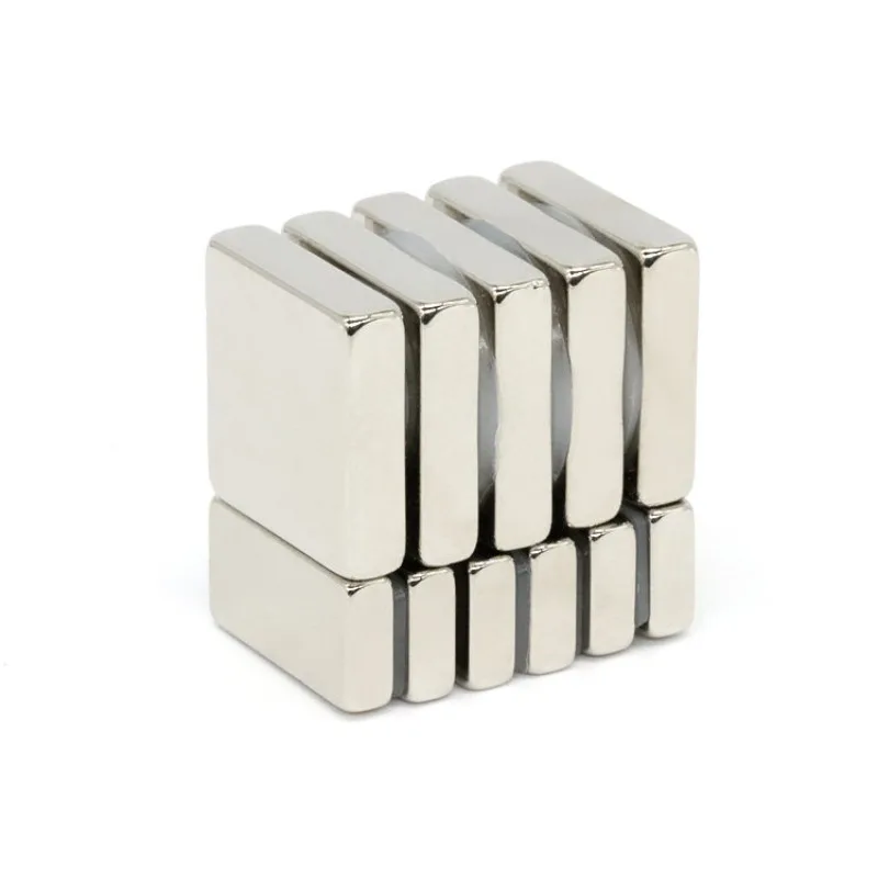 10pcs/lot Length 20mm Width 2–8mm N52 High-Strength Rectangular Magent Suitable for Refrigerators Cabinets Storage