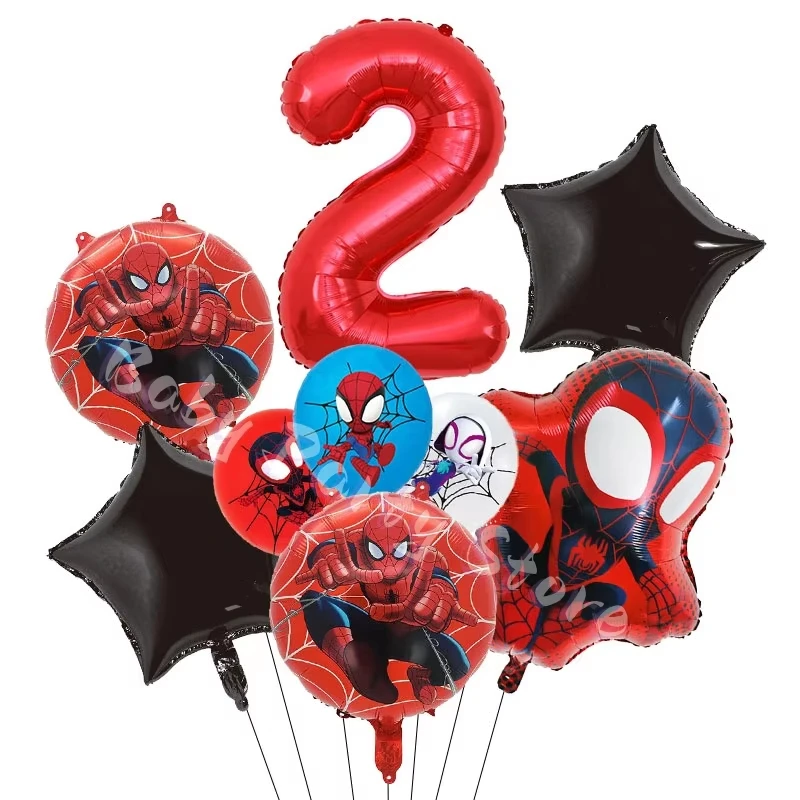 Spidey und seine fantastischen Freunde, Geburtstagsdekorationen, Geschirr-Set, Teller, Tassen, Hintergrund, Luftballons, Geburtstagsparty-Zubehör, Geschenke