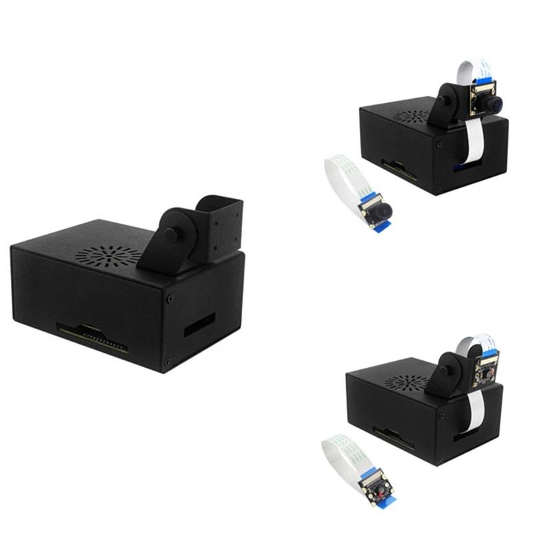 สําหรับ Jetson Nano 2GB เคสโลหะ Mini PC แชสซีพร้อมรูยึดกล้อง