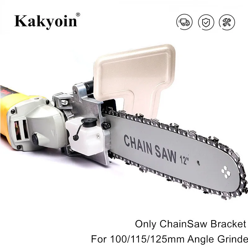 16 Inch Electric Chain Saw Bracket Adjustable Universal Chainsaw Adapter Converter Bracket For M10/M14/M16 Angle Grinder