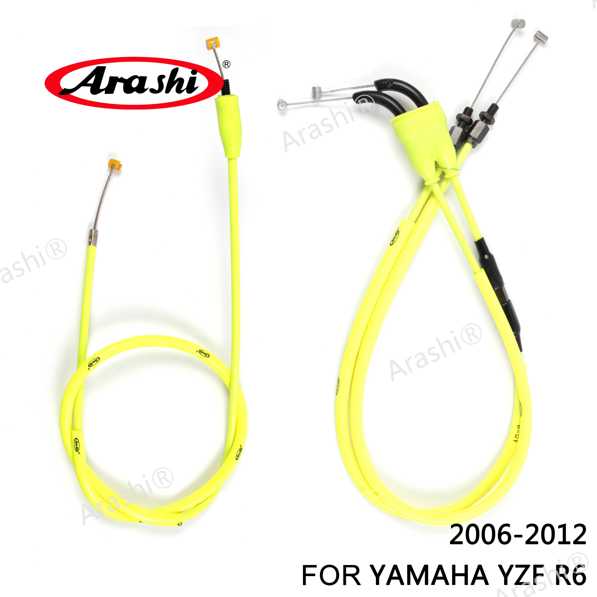 Motorcycle Throttle Line Clutch Cable Steel Wire For YAMAHA YZF R6 YZFR6 2006 2007 2008 2009 2010 2011 2012 Replacement  Parts