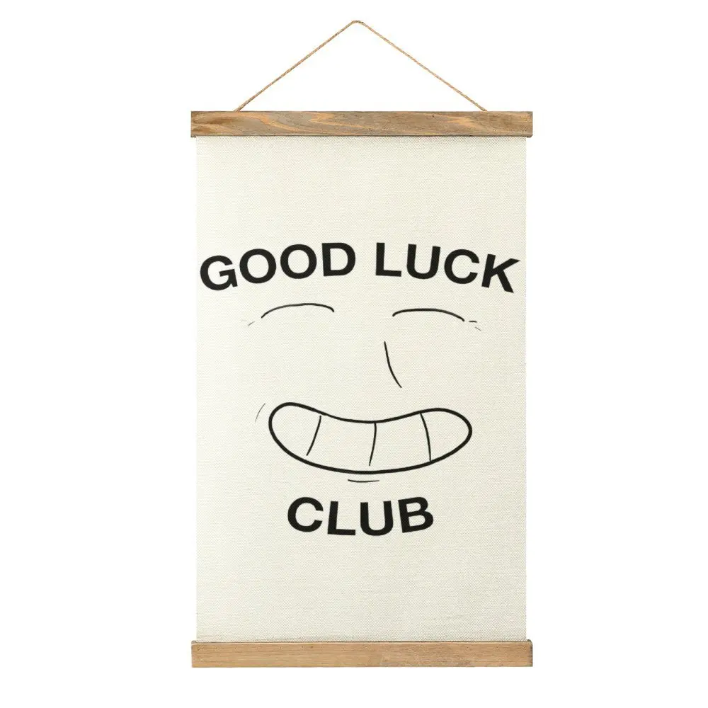 

GOOD LUCK CLUB Essential For Sale Canvas Hanging Picture Graphic Vintage Picture Bar Picture Hanging Geeky Style Decorate