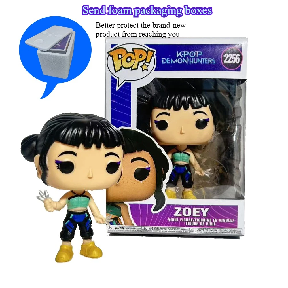 طبعة محدودة KPop شيطان الصيادين FUNKO POP الشكل-زوي رومي ميرا جينو ديربي سوسي أنيمي تحصيل لعبة مجسمة هدية #5