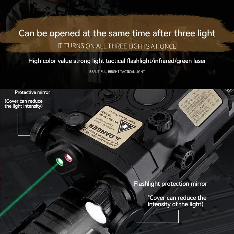 For Peq15 Tactical Box Laser Laser Infrared Battery Box Flashlight Jinming Precision Strike SLR Tactical Accessories