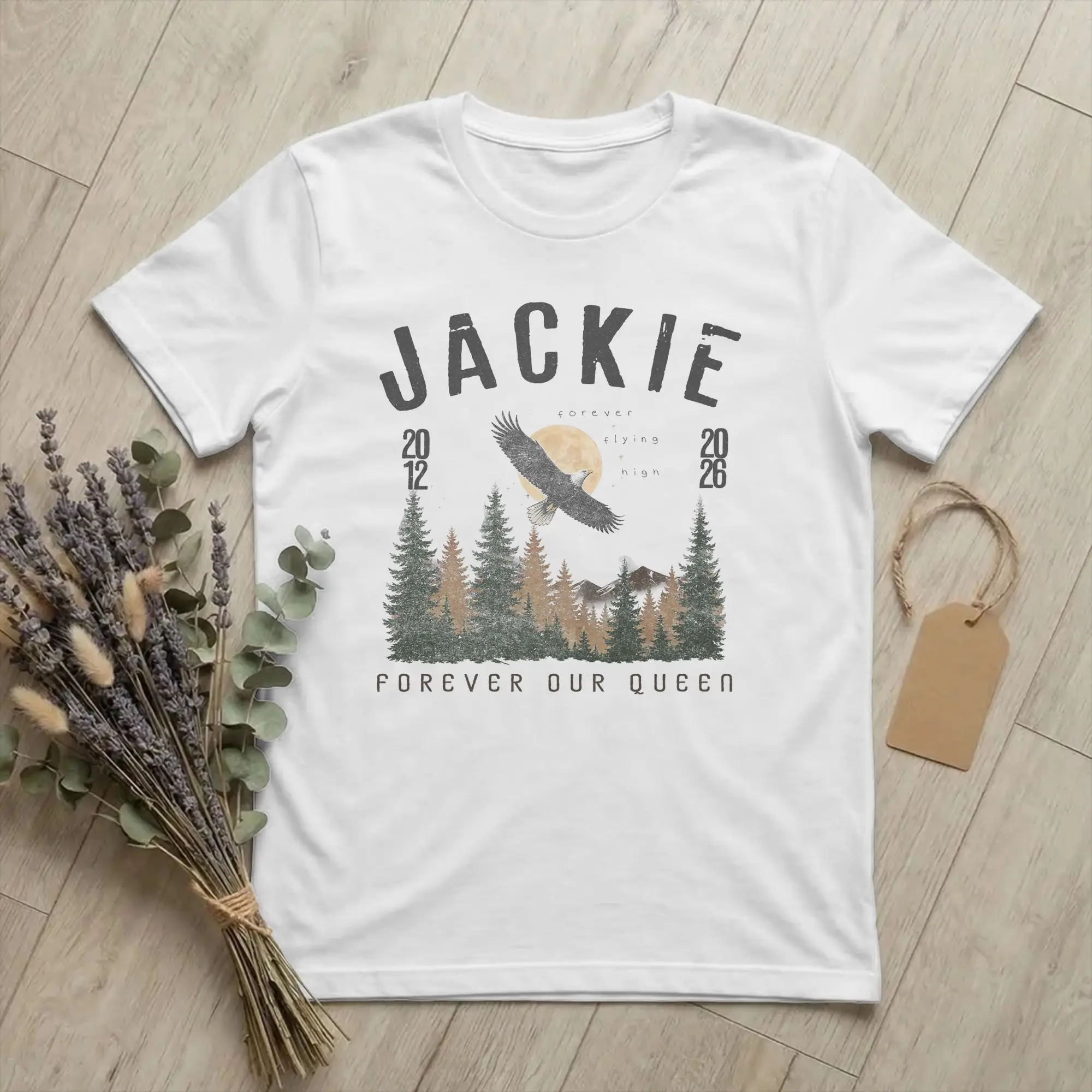 Jackie the Eagle gift for Birder T-Shirt Men Women  Funny Cotton Tee Shirt O Neck Short Sleeve T Shirt 4XL 5XL 6XL Clothing