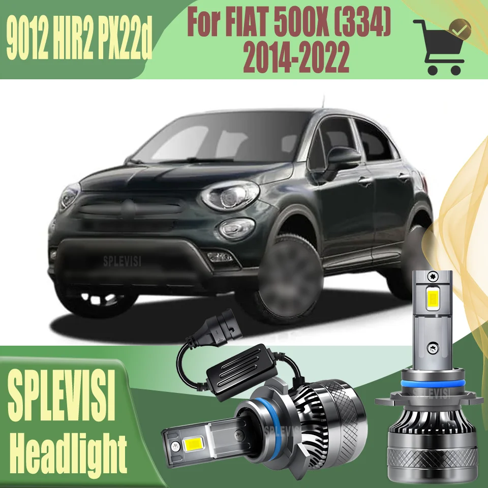 

LED Headlamps Car Lights HIR2 9012 Auto Bulbs Warranty 2 Years For FIAT 500X (334) 2014 2015 2016 2017 2018 2019 2020 2021 2022