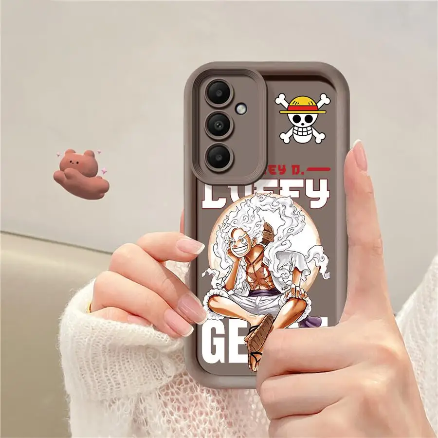 حافظة لهاتف سامسونج جالاكسي A16 A06 A03s A05 A20 A13 A11 A12 A05s A15 A04e A50 قطعة واحدة D-Luffy