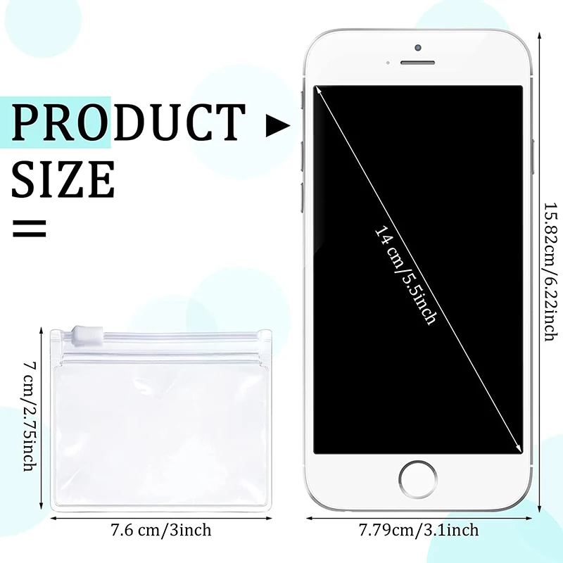 5pcs Pill Pouch Bags Zippered Pill Pouch Reusable Clear Pill Bags Self Sealing Travel Medicine Organizer Storage