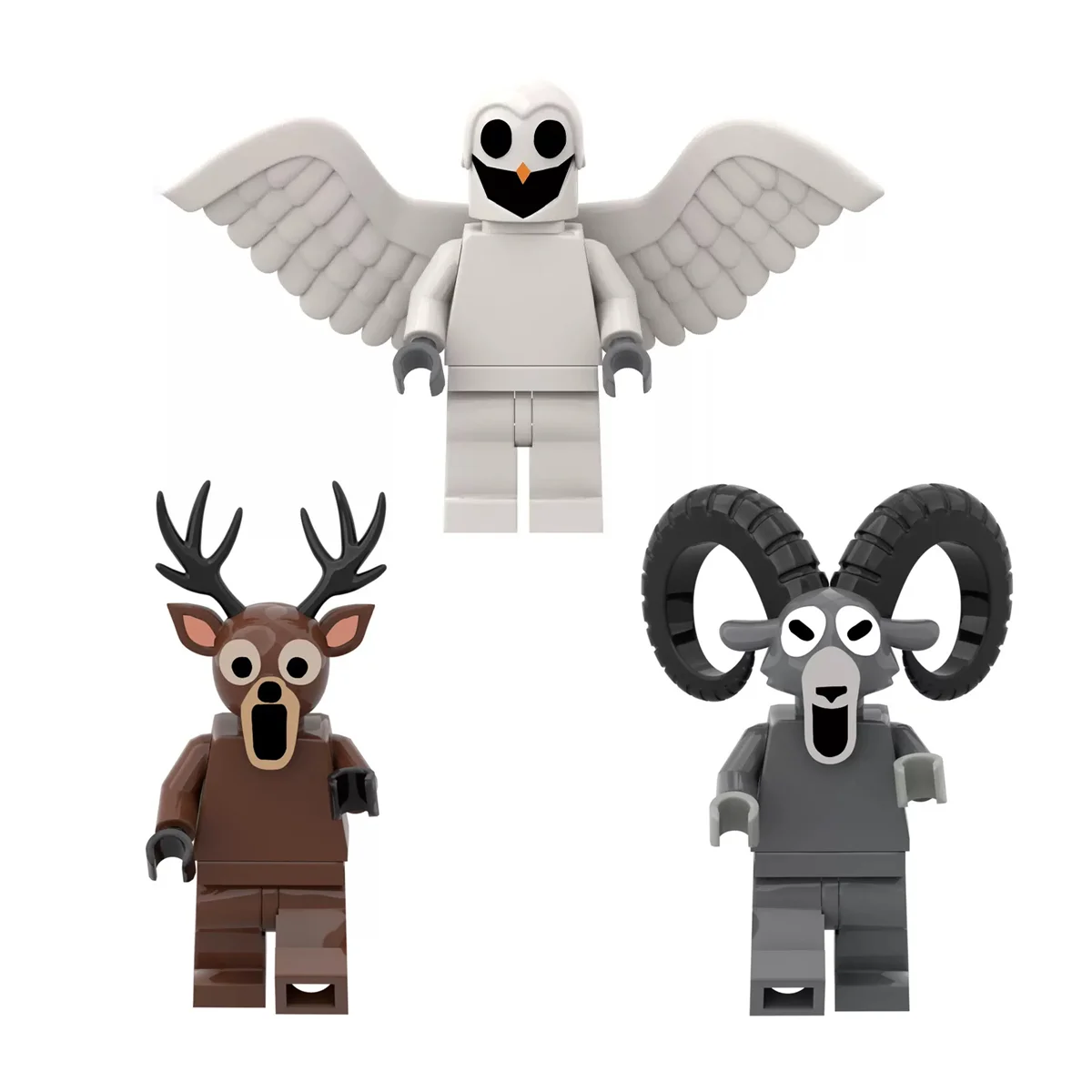 99 Night Forest Personaggi del gioco Building Blocks Giocattoli 99 Night Deer Gufo Statua 99 Night Forest Blocchi di costruzione in plastica Giocattoli Regali